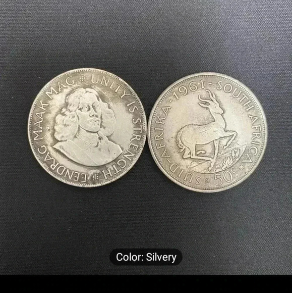 1961 South Africa 50 cent Hobo coin. Rare coin. NWT - Picture 3 of 8